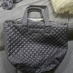 MZ Wallace deluxe travel bag BLACK QUILTED